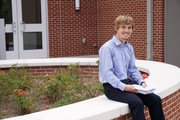 student outside